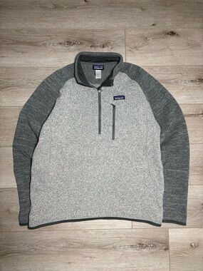 Patagonia Gray Two-Tone Half-Zip Fleece Pullover